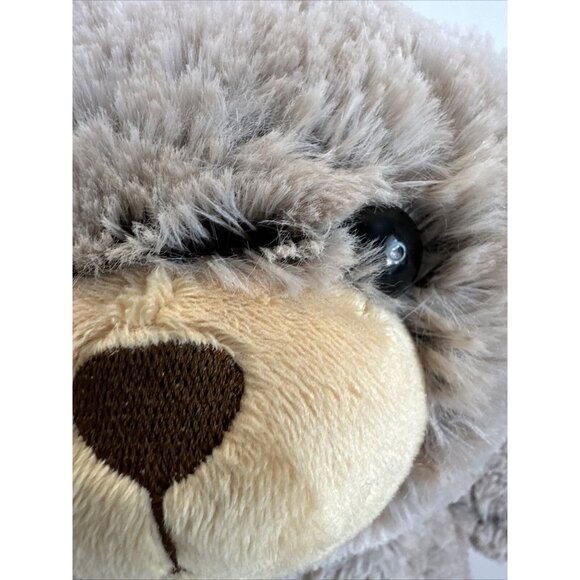 Spark Create Imagine Plush Teddy Bear Gray Frosted 2019 Ribbed Feet 14"W Tags - Picture 6 of 14